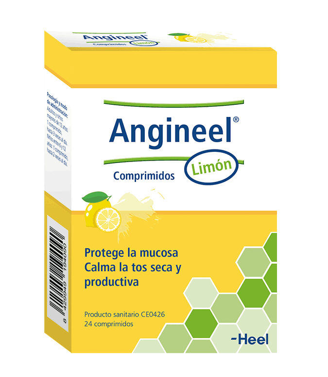 Angineel Limón® con ingredientes naturales que suavizan y calman la irritación y el picor de garganta